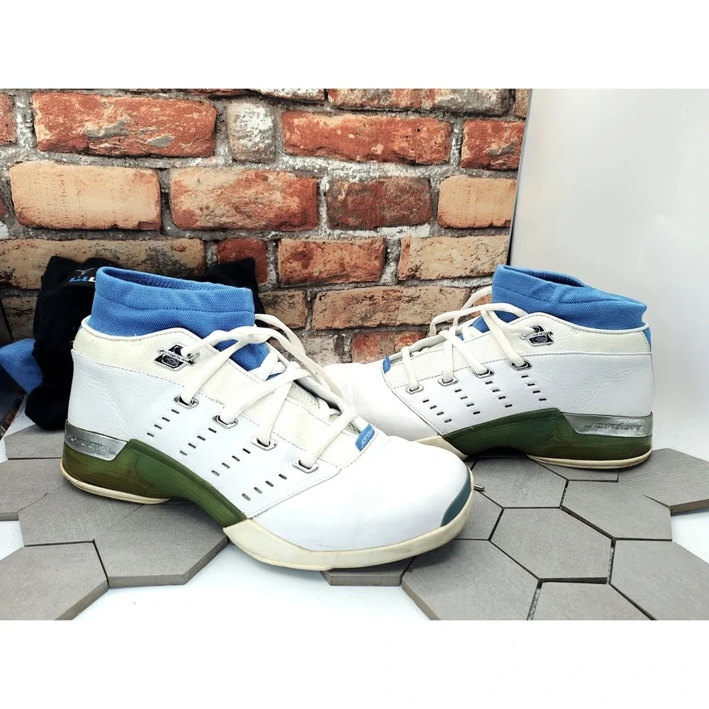 Men's Air Jordan 17 XVII Low University Blue 2002 Size 12 Rare Basketball Shoe